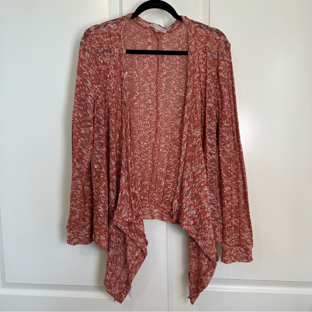 Women's Draped Cardigan - Terracotta willow & root - Large